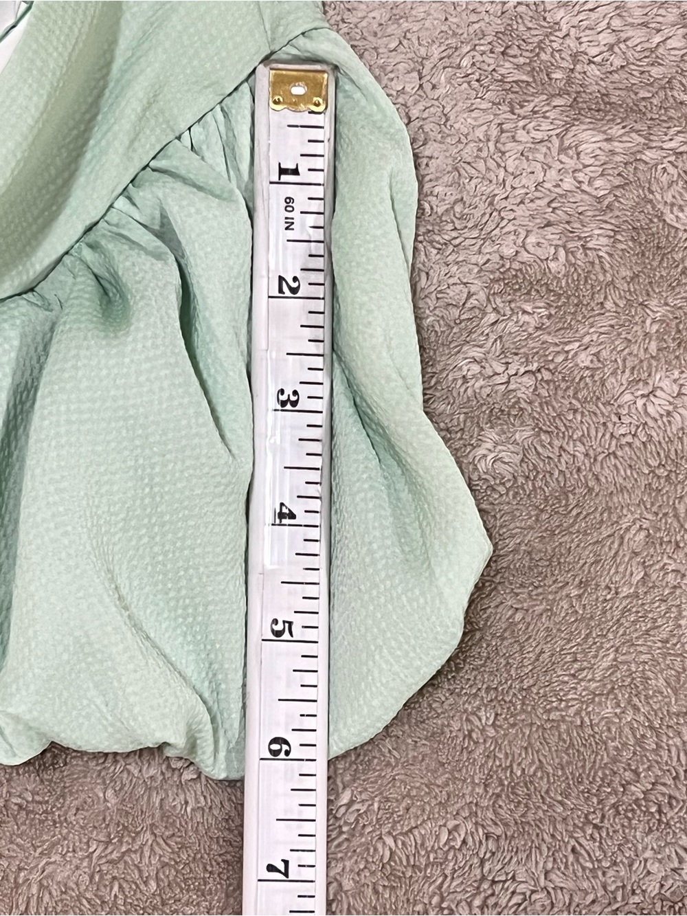 All in Favor Women’s Size US XL Square Neck Puff Sleeve A-Line Mini Dress Green - Picture 10 of 16